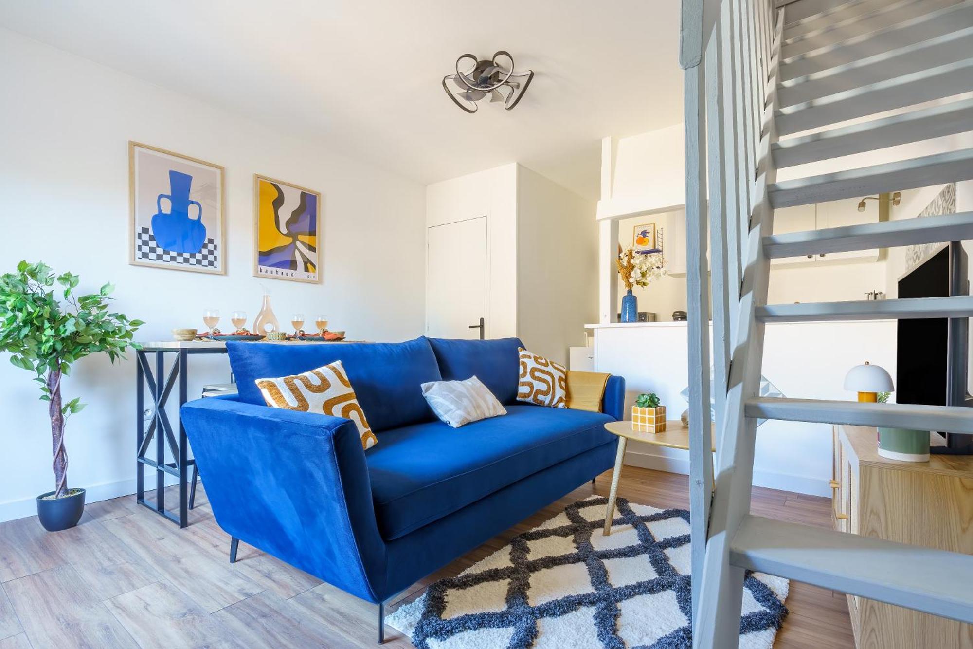 Maisonnette Bleu Horizon Avec Jardin - 2Min Gare - Serenito Homes Saint-Just-en-Chaussee 외부 사진